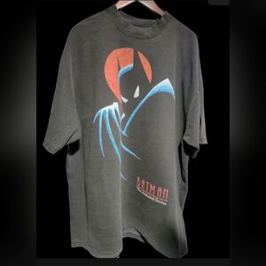 Batman Animated Series ON A SHAKA HEAVYWEIGHT GARMET DYED T SHIRT